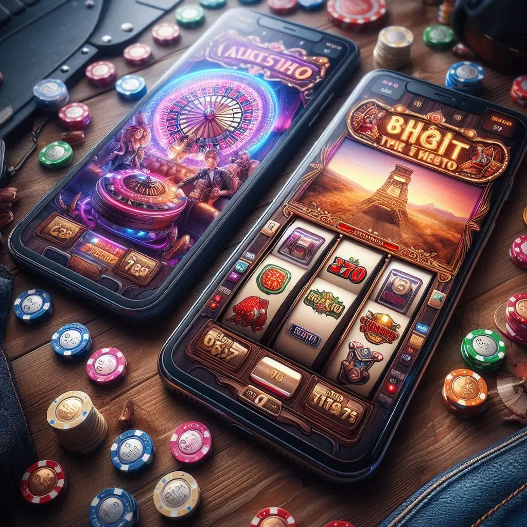 Interface des jeux de casino Lucky Treasure sur appareil mobile